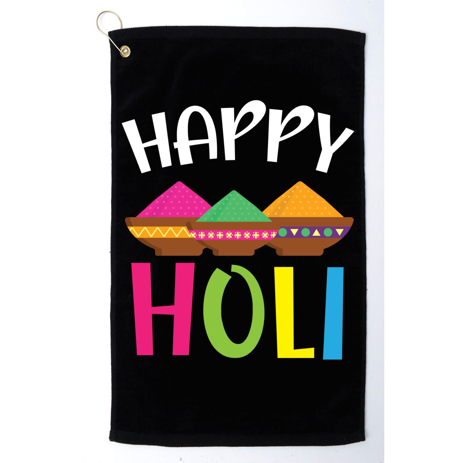 Happy Holi Hinduism Hindu Buddhist Holi Festival Gift Golf Towel