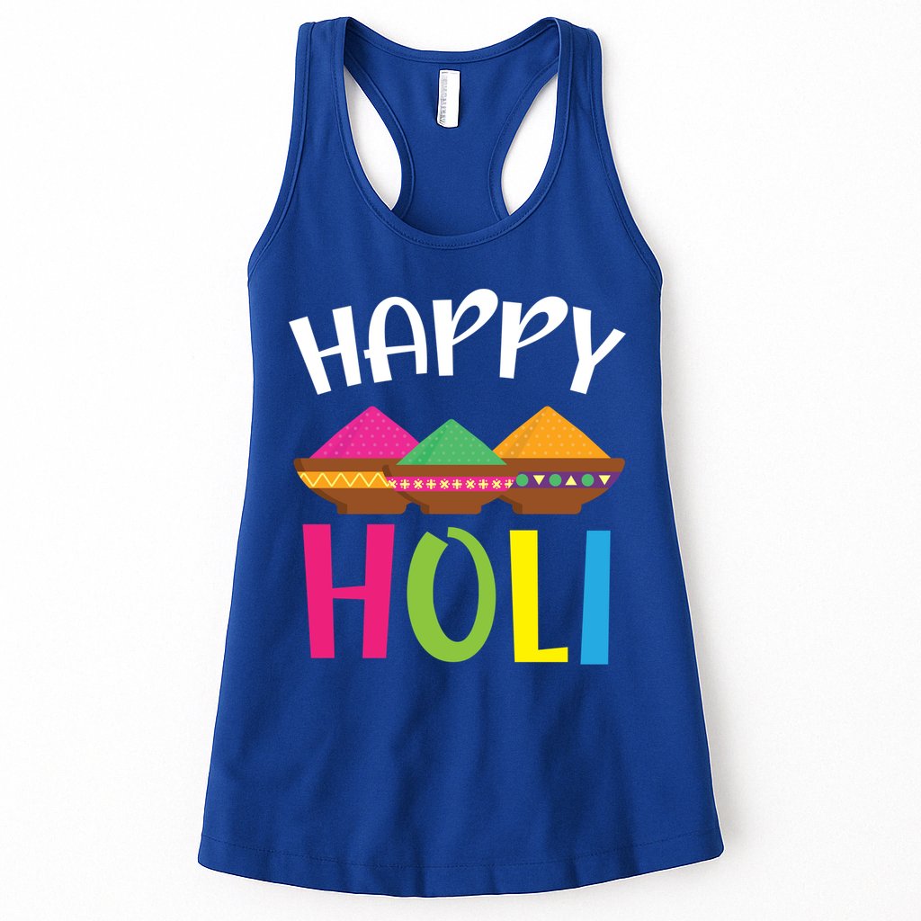Happy Holi Hinduism Hindu Buddhist Holi Festival Gift Womens Tank Top