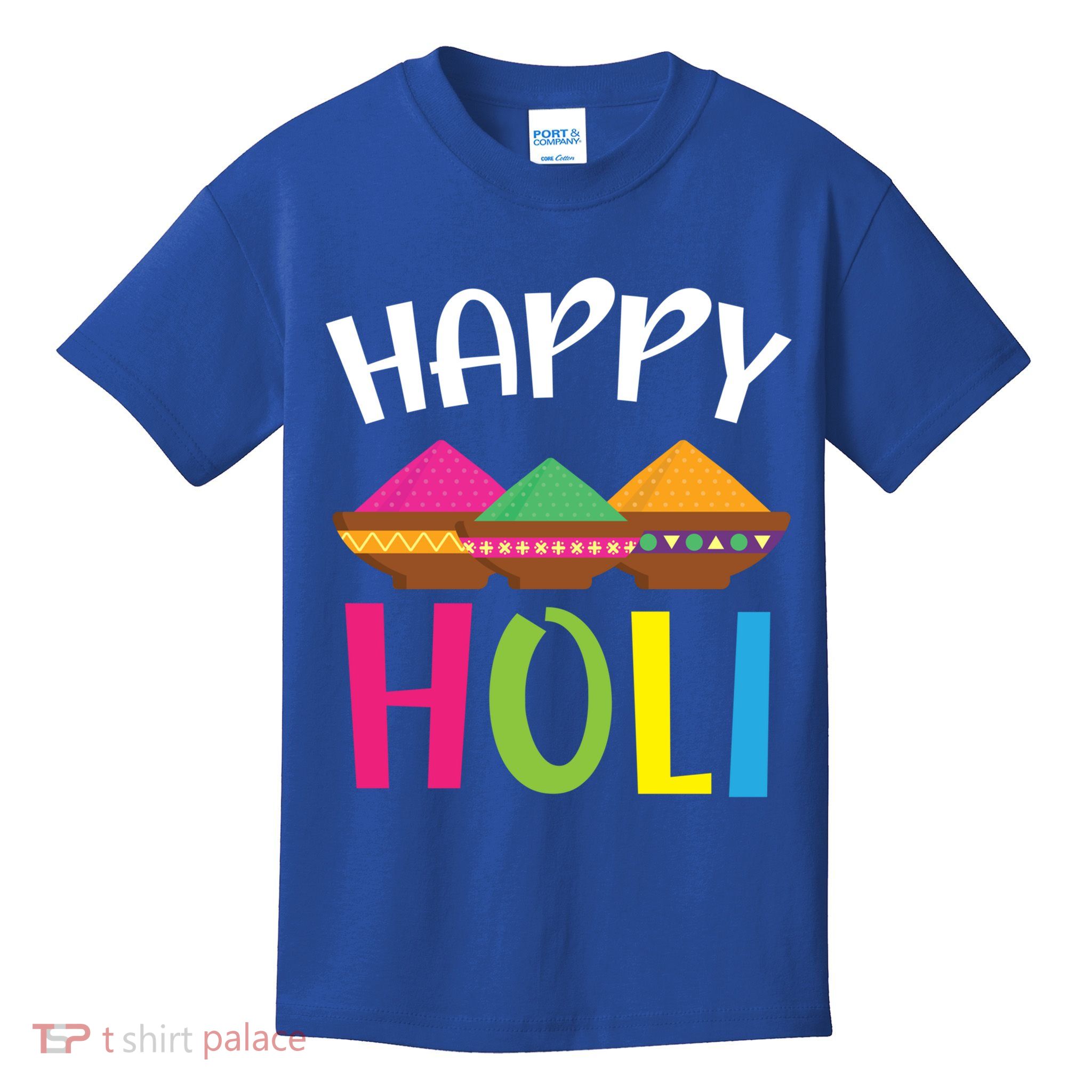Happy Holi Hinduism Hindu Buddhist Holi Festival Gift Kids T-Shirt