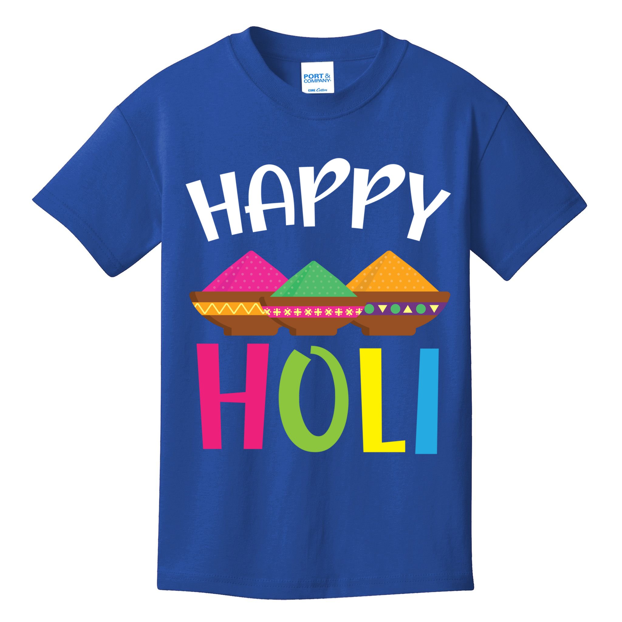 Happy Holi Hinduism Hindu Buddhist Holi Festival Gift Kids T-Shirt