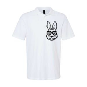 Hip Hop Happy Easter Bunny Face With Sunglasses Softstyle Adult Sport Polo