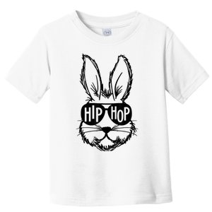 Hip Hop Happy Easter Bunny Face With Sunglasses Toddler T-Shirt