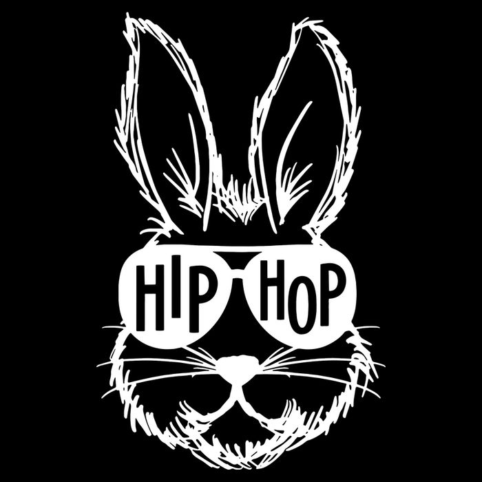 Hip Hop Happy Easter Bunny Face With Sunglasses 16 in Basic Backpack