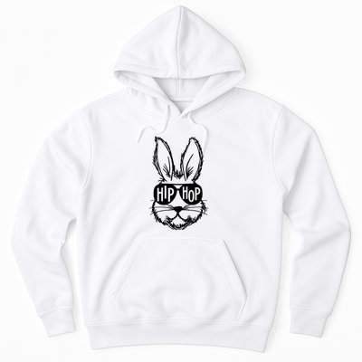 Hip Hop Happy Easter Bunny Face With Sunglasses Hoodie