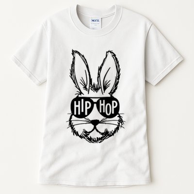 Hip Hop Happy Easter Bunny Face With Sunglasses Tall T-Shirt