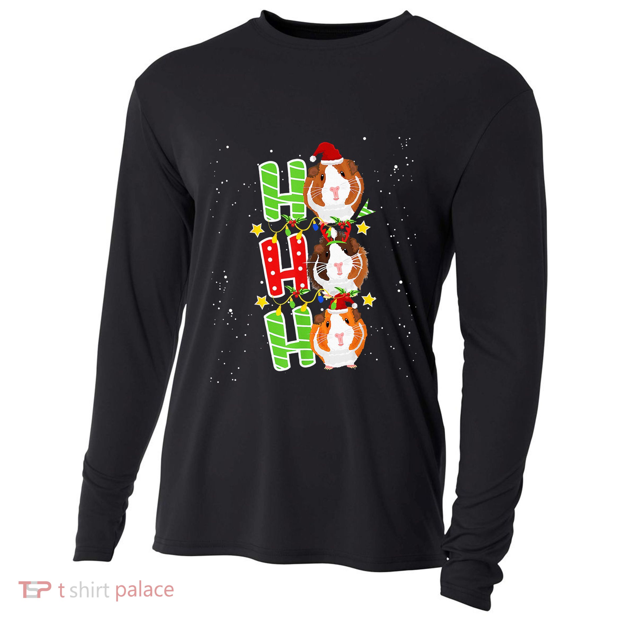 Ho Ho Ho Xmas Cavy Clothes Stuff Gift Christmas Guinea Pig Cooling Performance Long Sleeve Crew