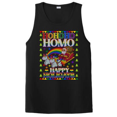 Ho Ho Homo Holihomosexual Lgbt Funny Ugly Christmas Gift PosiCharge Competitor Tank