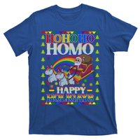 Ho Ho Homo Holihomosexual Lgbt Funny Ugly Christmas Gift T-Shirt