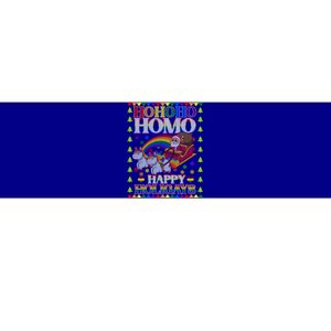 Ho Ho Homo Holihomosexual Lgbt Funny Ugly Christmas Gift Bumper Sticker