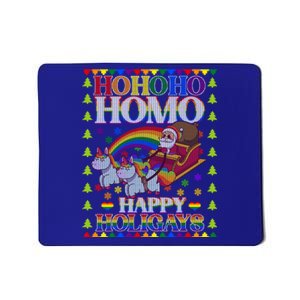 Ho Ho Homo Holihomosexual Lgbt Funny Ugly Christmas Gift Mousepad