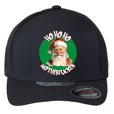 Ho Ho Ho Motherfucker Funny Christmas Party  Flexfit Unipanel Trucker Cap