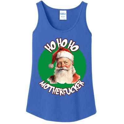 Ho Ho Ho Motherfucker Funny Christmas Party  Ladies Essential Tank