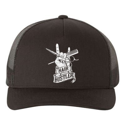 Hair Hustler Hairdresser Hairstylist Haircutter Beautician Yupoong Adult 5-Panel Trucker Hat