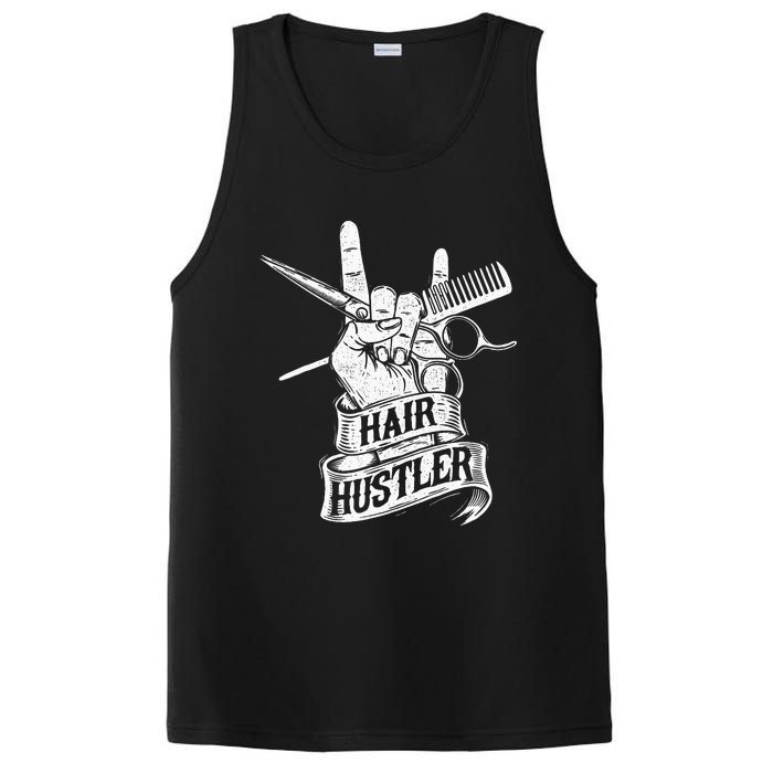 Hair Hustler Hairdresser Hairstylist Haircutter Beautician PosiCharge Competitor Tank