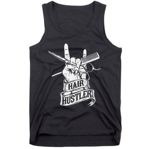 Hair Hustler Hairdresser Hairstylist Haircutter Beautician Tank Top