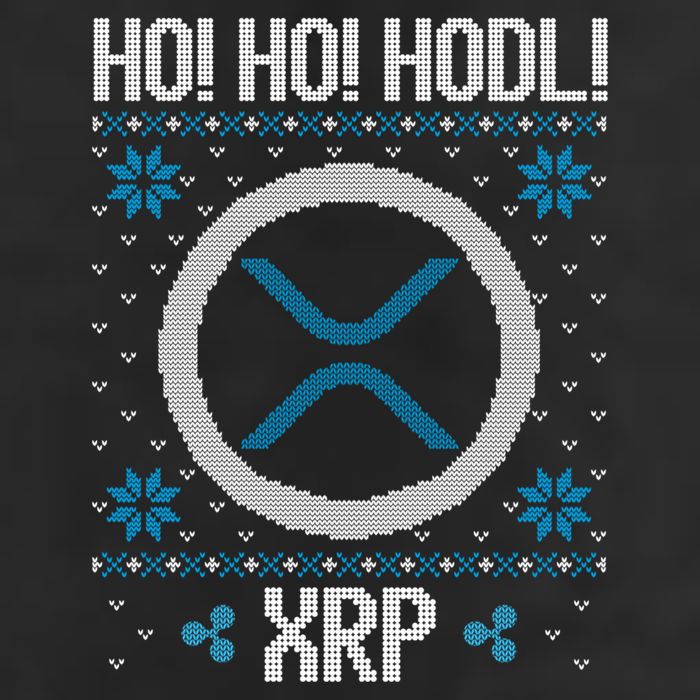 Ho Ho Hodl Xrp Fun Xrp Ripple Cryptocurrency Gear Gift 7 Panel Mesh Trucker Snapback Hat