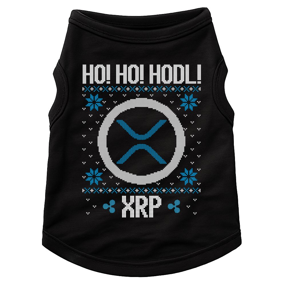 Ho Ho Hodl Xrp Fun Xrp Ripple Cryptocurrency Gear Gift Doggie Tank