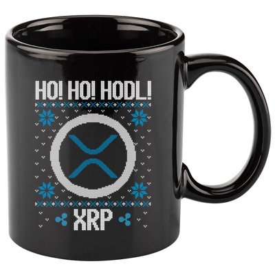 Ho Ho Hodl Xrp Fun Xrp Ripple Cryptocurrency Gear Gift 11oz C Handle Ceramic Mug