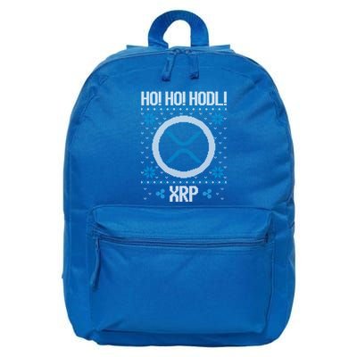 Ho Ho Hodl Xrp Fun Xrp Ripple Cryptocurrency Gear Gift 16 in Basic Backpack