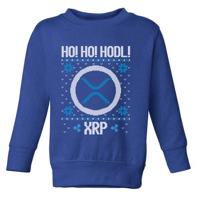 Ho Ho Hodl Xrp Fun Xrp Ripple Cryptocurrency Gear Gift Toddler Sweatshirt