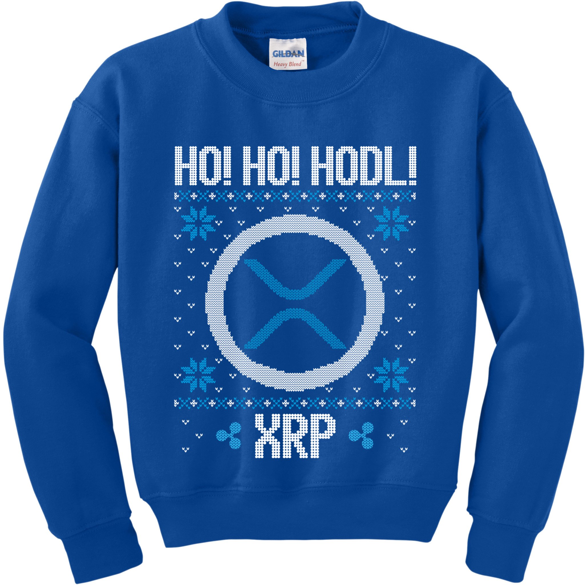 Ho Ho Hodl Xrp Fun Xrp Ripple Cryptocurrency Gear Gift Kids Sweatshirt