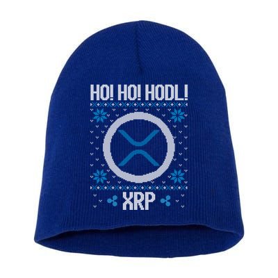 Ho Ho Hodl Xrp Fun Xrp Ripple Cryptocurrency Gear Gift Short Acrylic Beanie