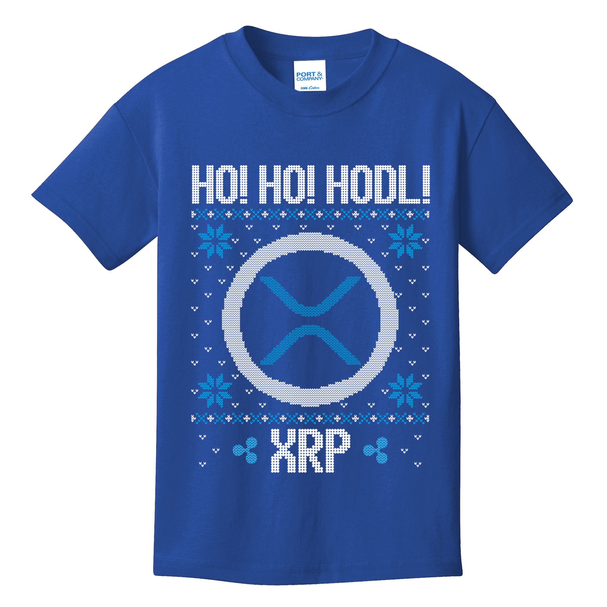Ho Ho Hodl Xrp Fun Xrp Ripple Cryptocurrency Gear Gift Kids T-Shirt