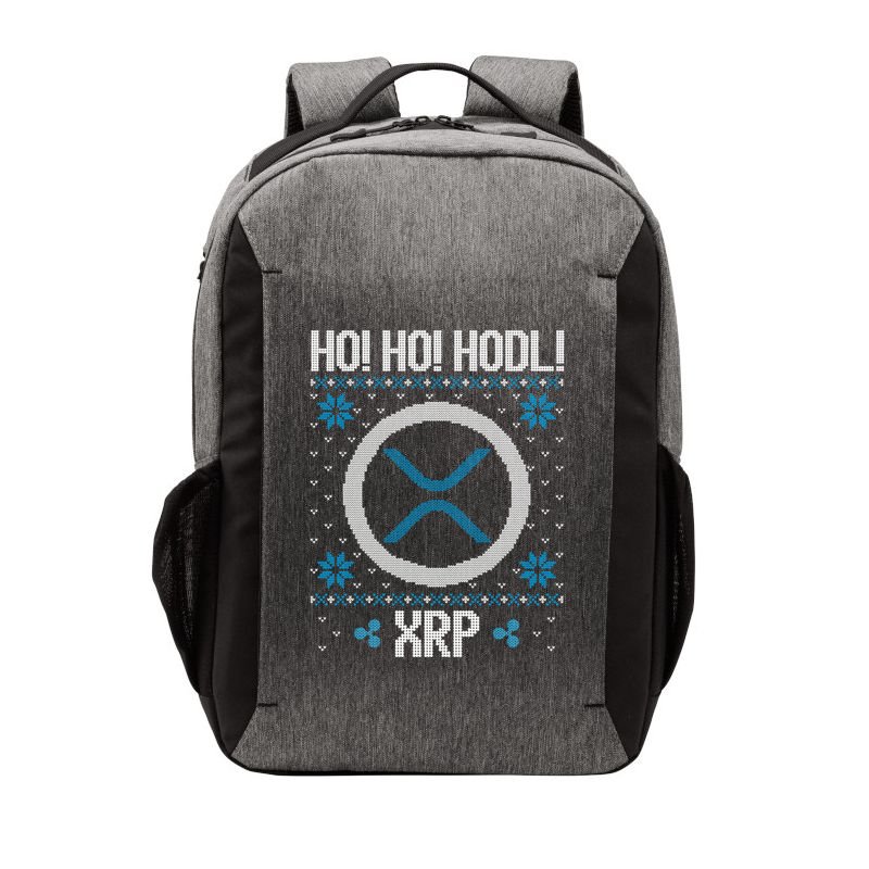 Ho Ho Hodl Xrp Fun Xrp Ripple Cryptocurrency Gear Gift Vector Backpack