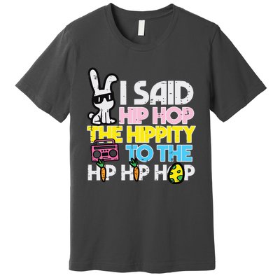 Hip Hop Hippity Easter Bunny Funny Women Premium T-Shirt