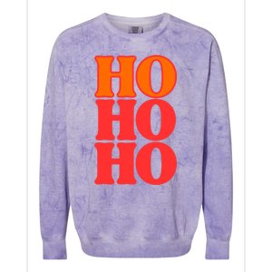 Ho Ho Ho Gift Colorblast Crewneck Sweatshirt