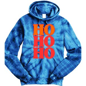 Ho Ho Ho Gift Tie Dye Hoodie