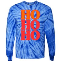 Ho Ho Ho Gift Tie-Dye Long Sleeve Shirt