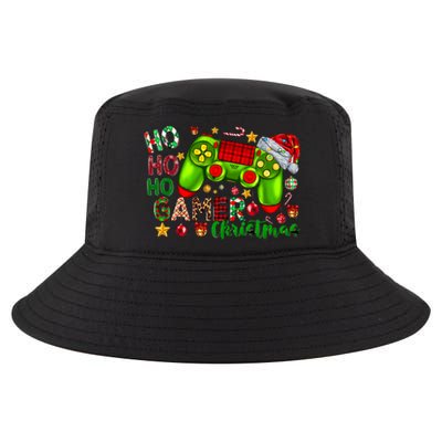 Ho Ho Ho Gamer Christmas Xmas Santa Hat Gaming Cute Gift Cool Comfort Performance Bucket Hat