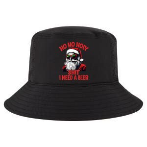 Ho Ho Holy Shit I Need A Beer Funny Santa Christmas Drinking Cool Comfort Performance Bucket Hat