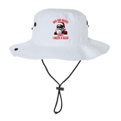 Ho Ho Holy Shit I Need A Beer Funny Santa Christmas Drinking Legacy Cool Fit Booney Bucket Hat