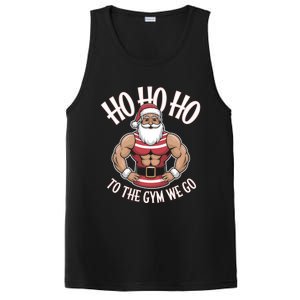 Ho Ho Ho To The Gym We Go Christmas Shredded Santa Workout Great Gift PosiCharge Competitor Tank