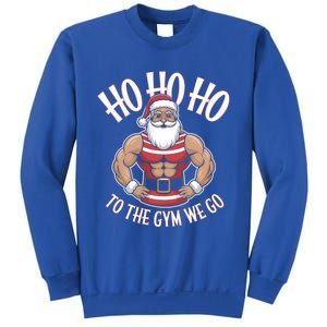 Ho Ho Ho To The Gym We Go Christmas Shredded Santa Workout Great Gift Sweatshirt