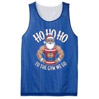 Ho Ho Ho To The Gym We Go Christmas Shredded Santa Workout Great Gift Mesh Reversible Basketball Jersey Tank