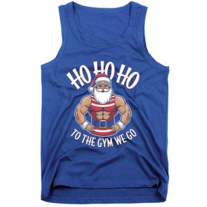 Ho Ho Ho To The Gym We Go Christmas Shredded Santa Workout Great Gift Tank Top