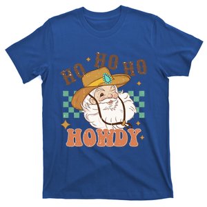 Ho Ho Ho Howdy Funny Western Christmas Cow Santa Gift T-Shirt