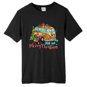 Ho Ho Ho Merry Christmas Gifts Hippie Bus Funny Xmas Tall Fusion ChromaSoft Performance T-Shirt