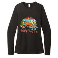 Ho Ho Ho Merry Christmas Gifts Hippie Bus Funny Xmas Womens CVC Long Sleeve Shirt