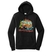 Ho Ho Ho Merry Christmas Gifts Hippie Bus Funny Xmas Women's Pullover Hoodie