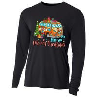 Ho Ho Ho Merry Christmas Gifts Hippie Bus Funny Xmas Cooling Performance Long Sleeve Crew