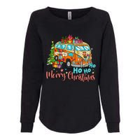 Ho Ho Ho Merry Christmas Gifts Hippie Bus Funny Xmas Womens California Wash Sweatshirt