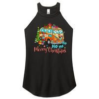 Ho Ho Ho Merry Christmas Gifts Hippie Bus Funny Xmas Women's Perfect Tri Rocker Tank