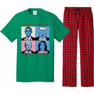 Hope Hate Heal Grow Political Leaders Pajama Set