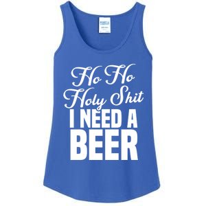 Ho Ho Holy Shit I Need A Beer Funny Christmas Ing Gift Meaningful Gift Ladies Essential Tank