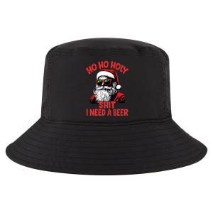 Ho Ho Holy Shit I Need A Beer Funny Santa Christmas Drinking Cool Comfort Performance Bucket Hat