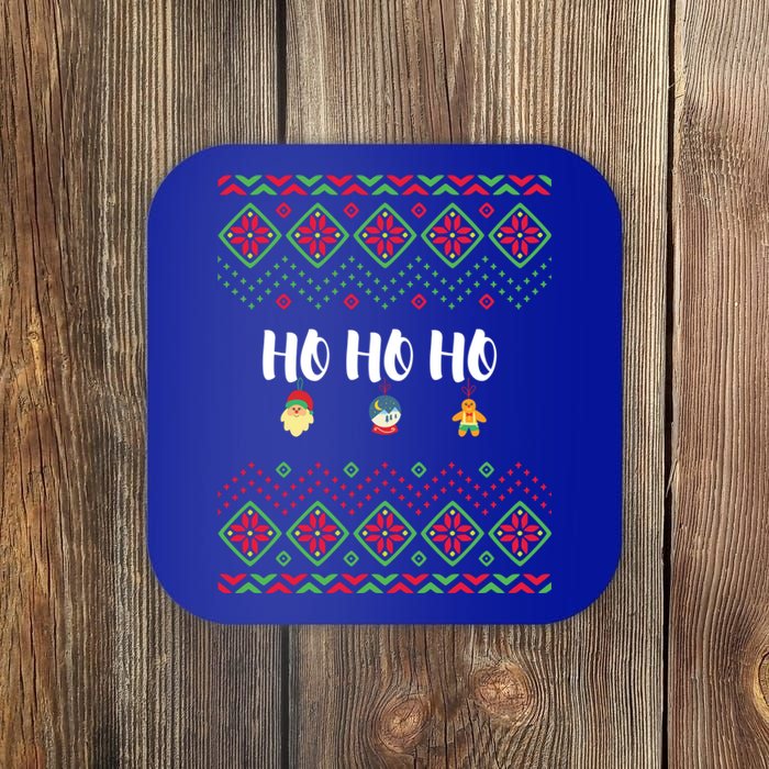 Ho Ho Ho Ugly Santa Christmas Meaningful Gift Xmas Gungerbread Cute Gift Coaster